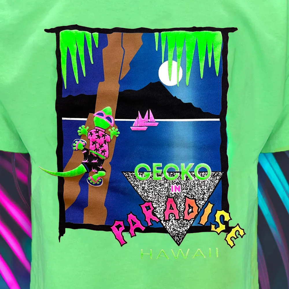 1988 Gecko In Paradise - Neon Green Limited Edition Tee