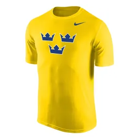 2018 Team Sweden Men's IIFH WJC Olympics Dri-Fit Legends Short Sleeves T Shirt