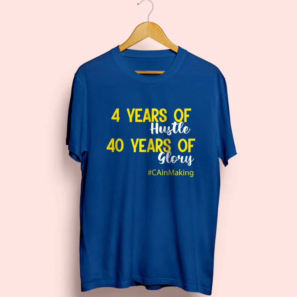 40 Years Of Glory Half Sleeve T-Shirt