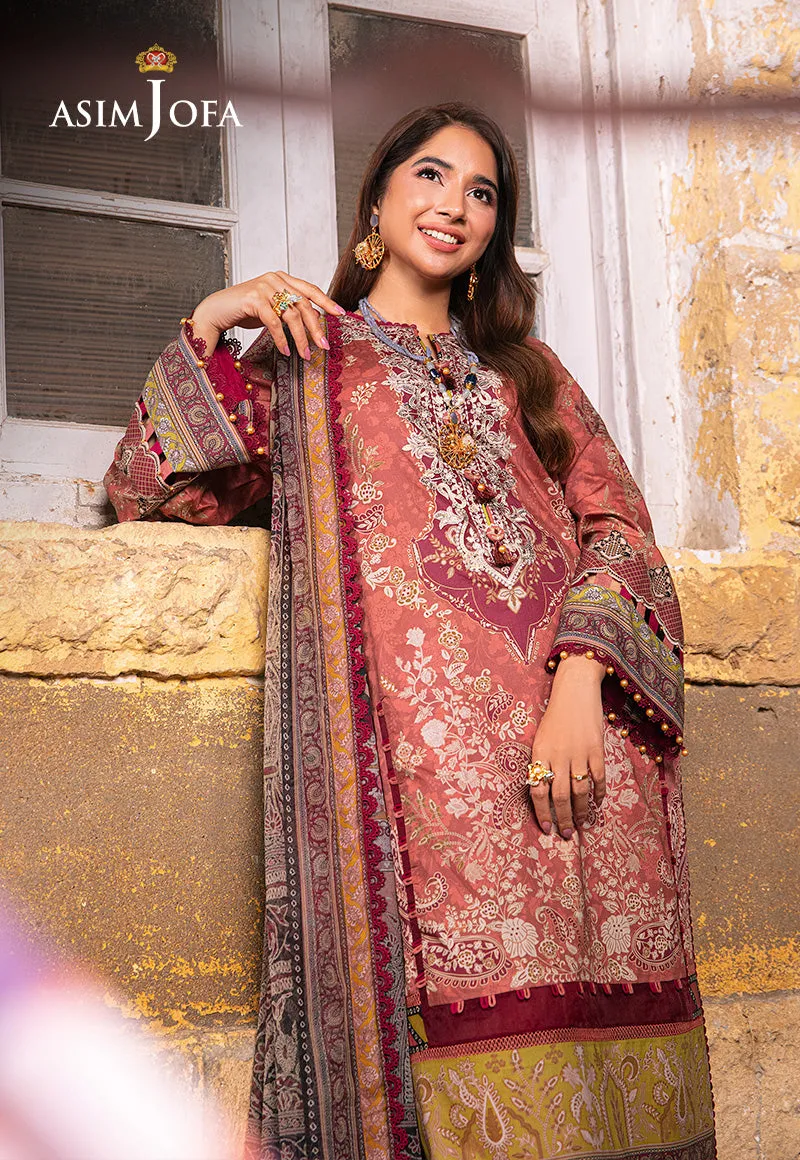 AJAR-17 EMBROIDERED LAWN 3 PCS