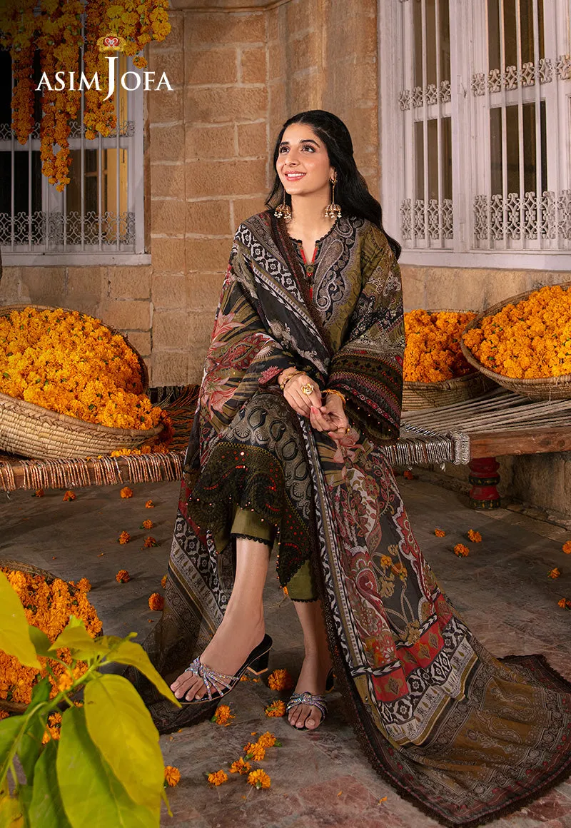 AJAR-23 EMBROIDERED LAWN 3 PCS