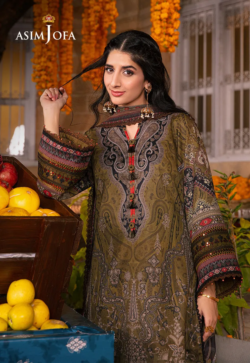 AJAR-23 EMBROIDERED LAWN 3 PCS