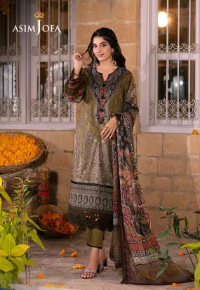 AJAR-23 EMBROIDERED LAWN 3 PCS