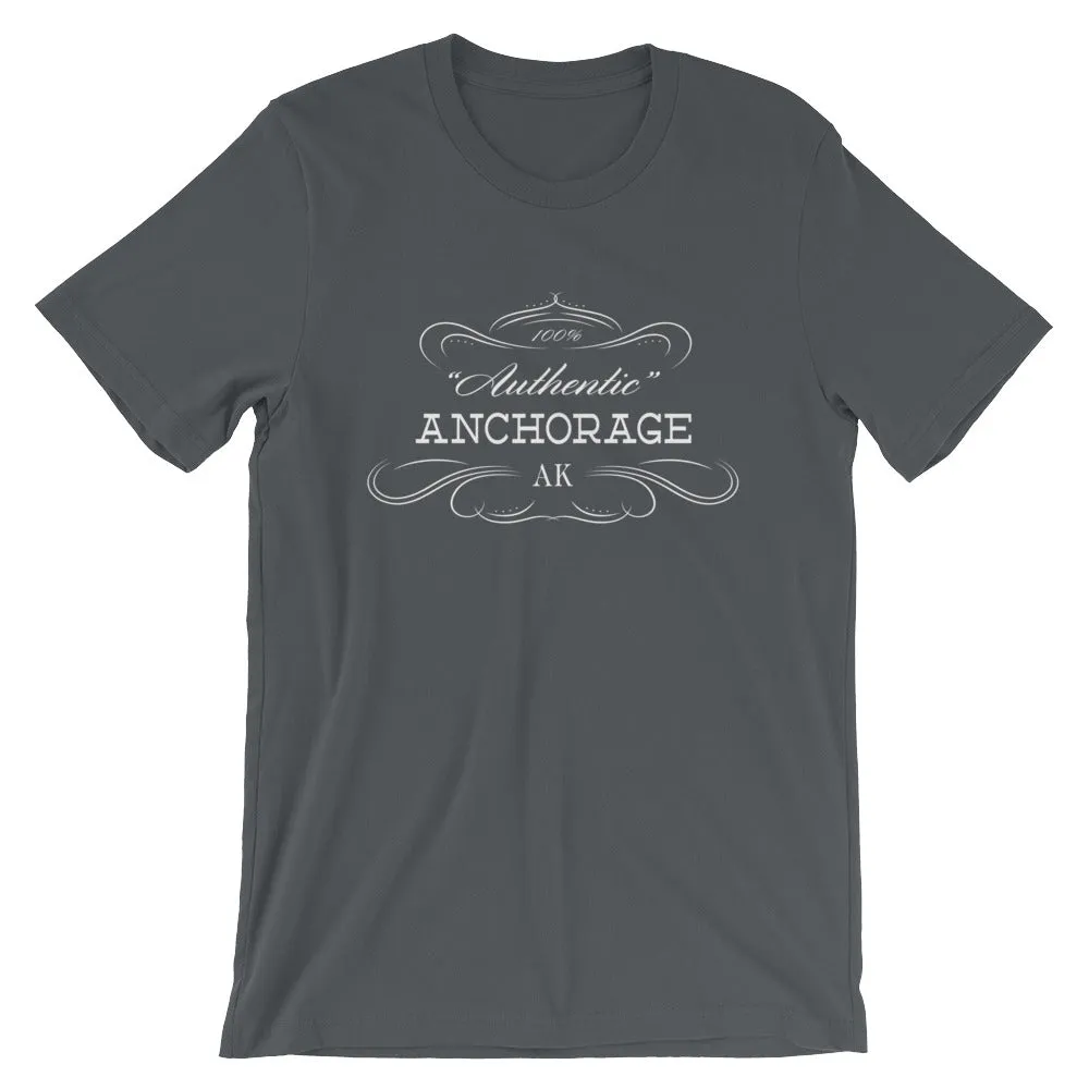 Alaska - Anchorage AK - Short-Sleeve Unisex T-Shirt - "Authentic"