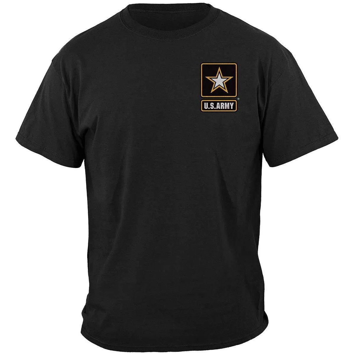 Army Strong Helicopter Soldier Black T-Shirt