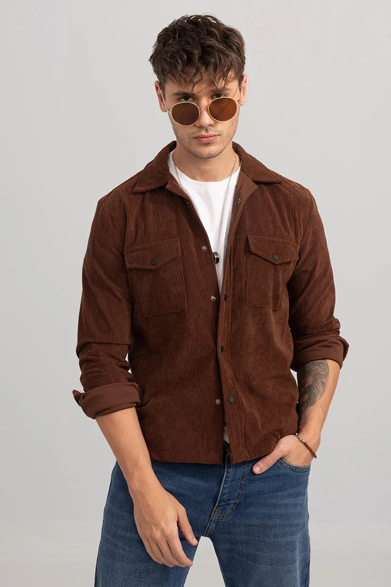 Artic Brown Corduroy Overshirt