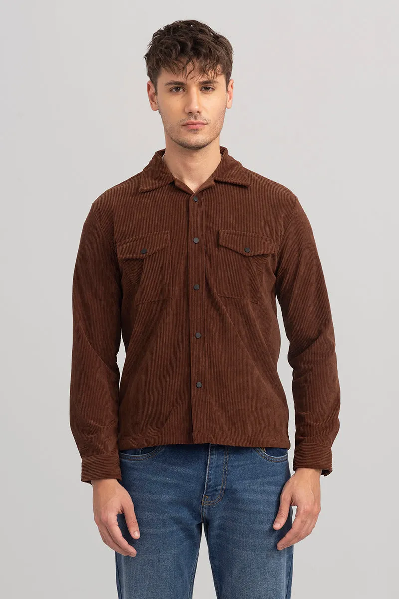 Artic Brown Corduroy Overshirt