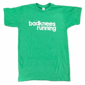 badknees running T-shirt - Heather Green