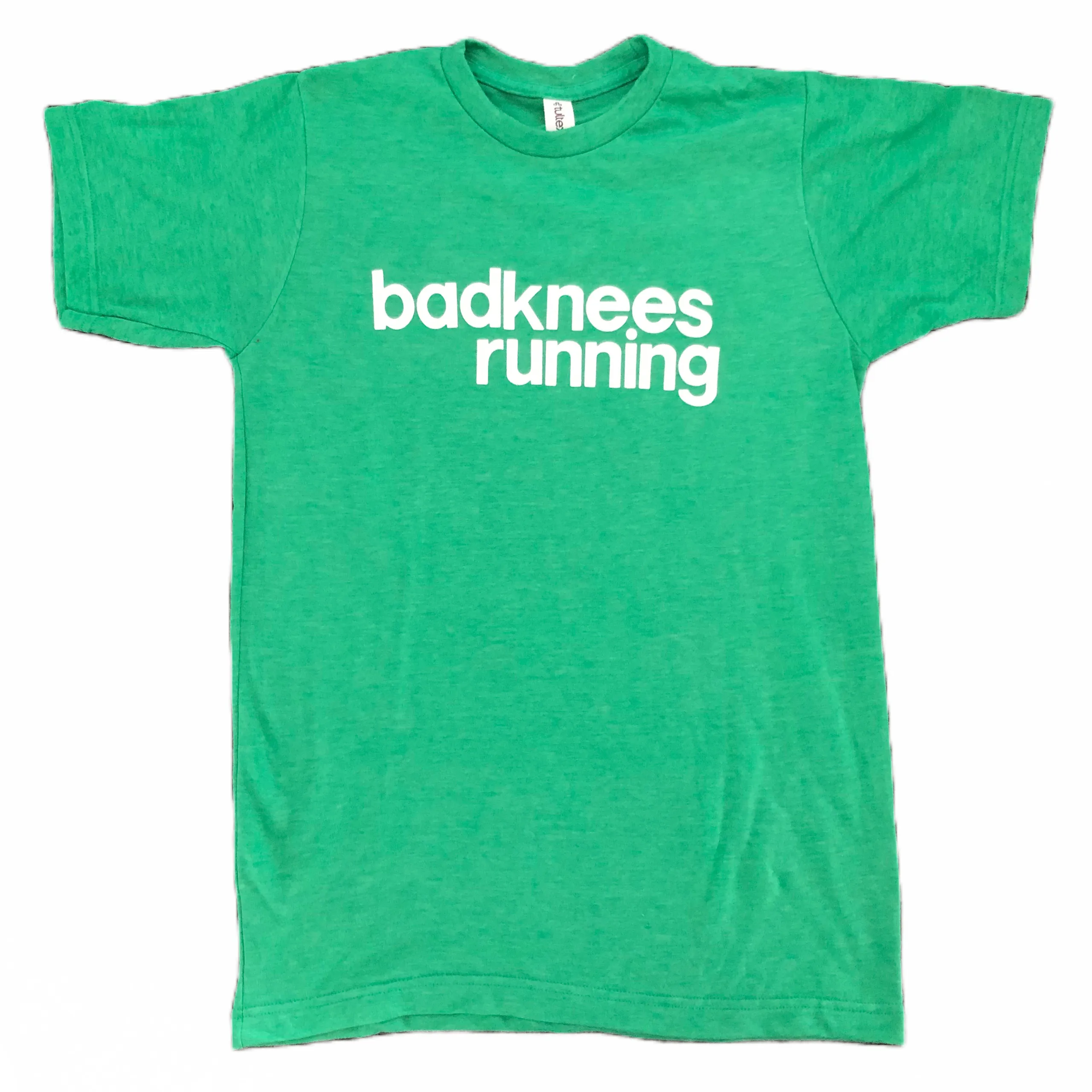 badknees running T-shirt - Heather Green