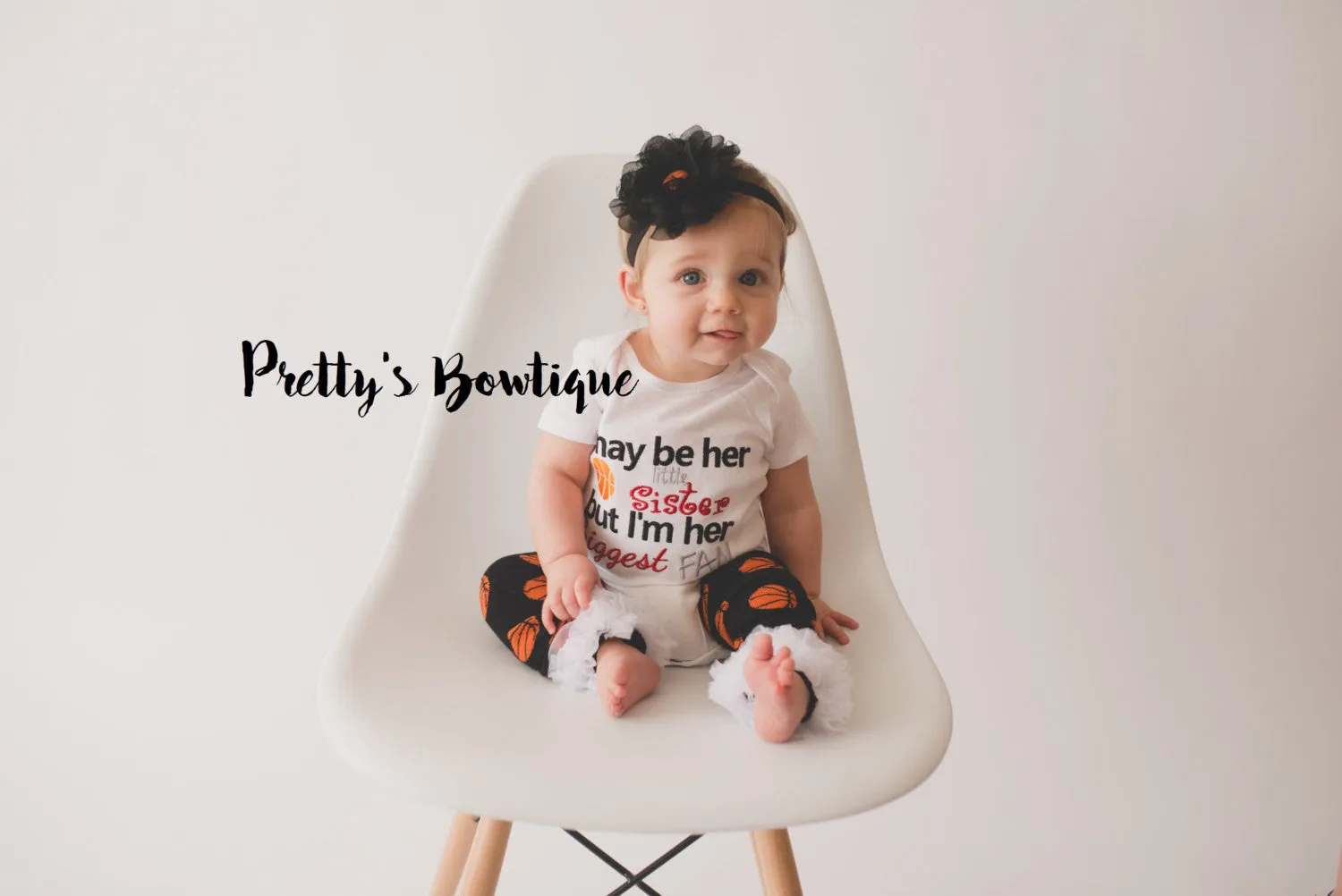 Basketball Little sister I may be her/his/their little sister but I'm her/his/their biggest fan -- Basketball shirt or bodysuit