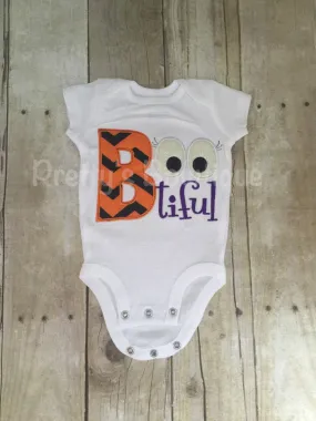 Bootiful Halloween Ghost shirt can be personalized outfit bodysuit or shirt Halloween outfit