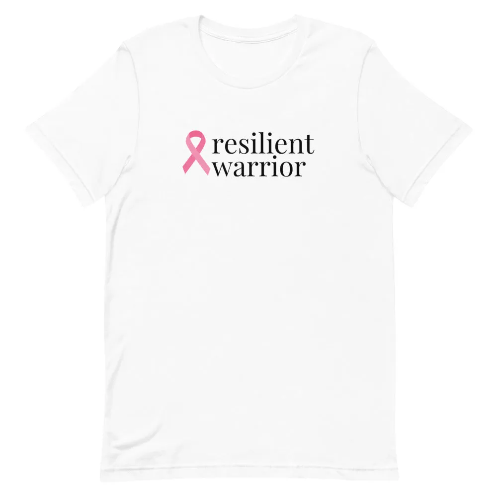 Breast Cancer resilient warrior Ribbon T-Shirt - Light Colors