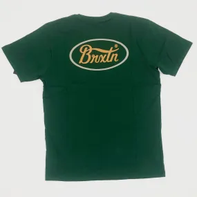 BRIXTON Parsons S/S Tailored T-Shirt - H Green