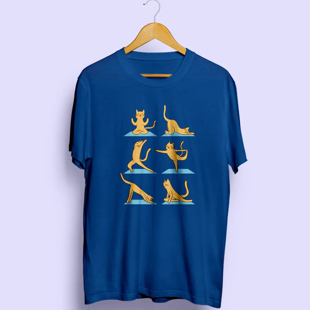 Cat Yoga Half Sleeve T-Shirt