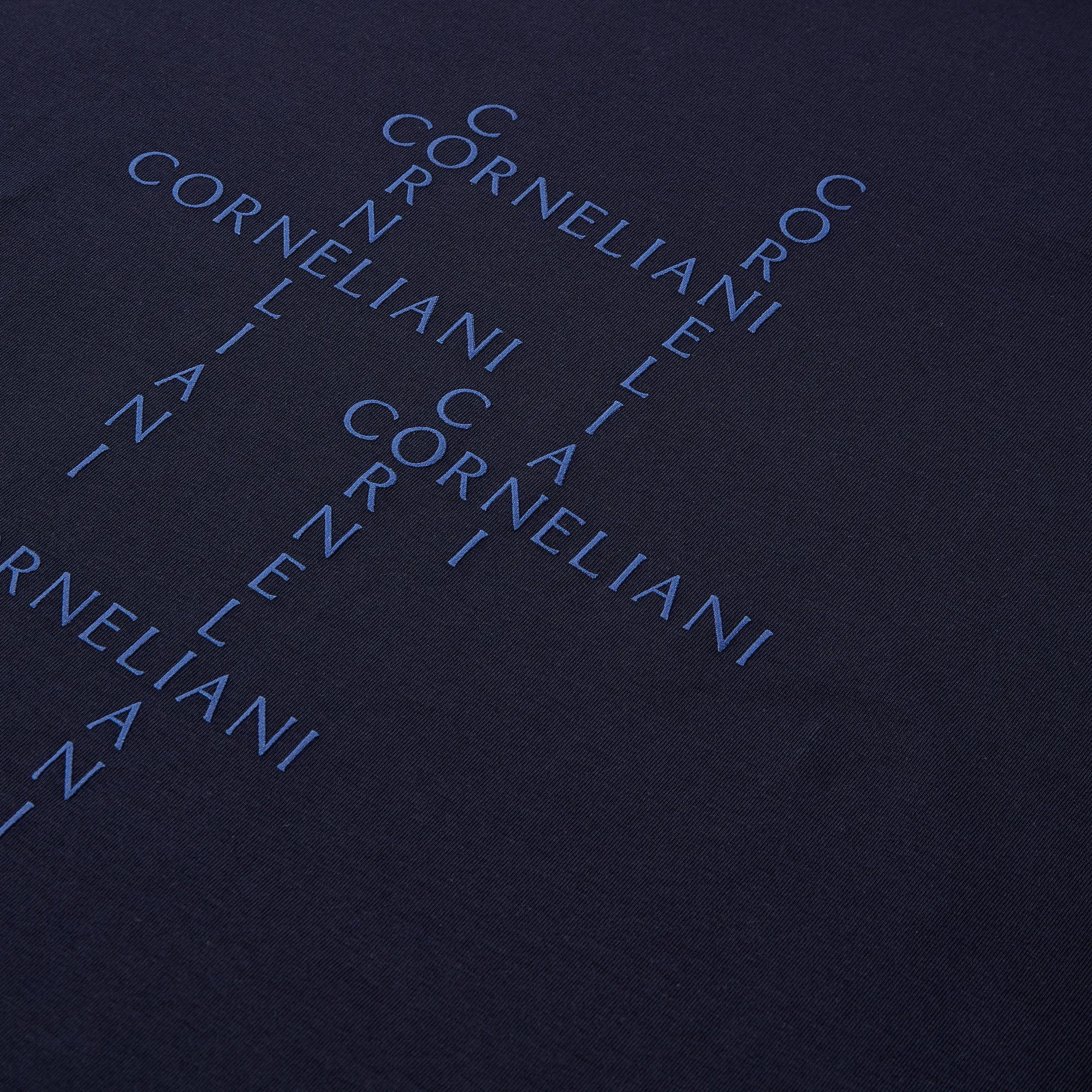 Corneliani Text Print Logo T-shirt (Navy)