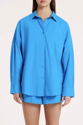 Cruz Poplin Shirt Azure