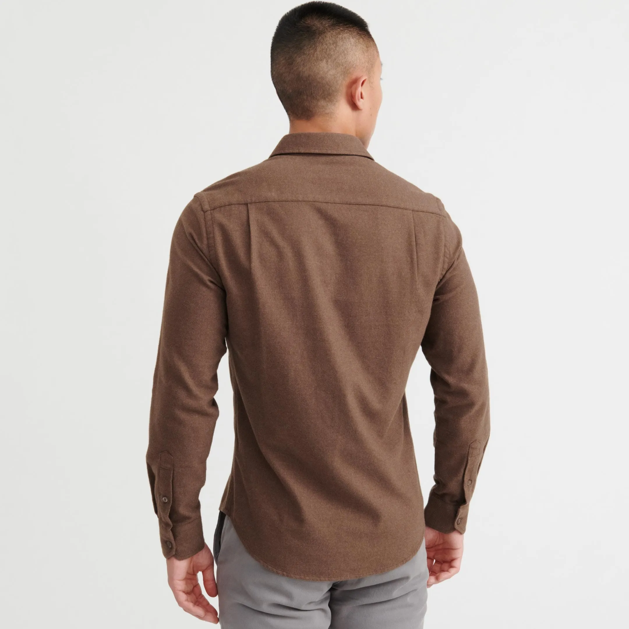 Dark Brown Brushed Shirt