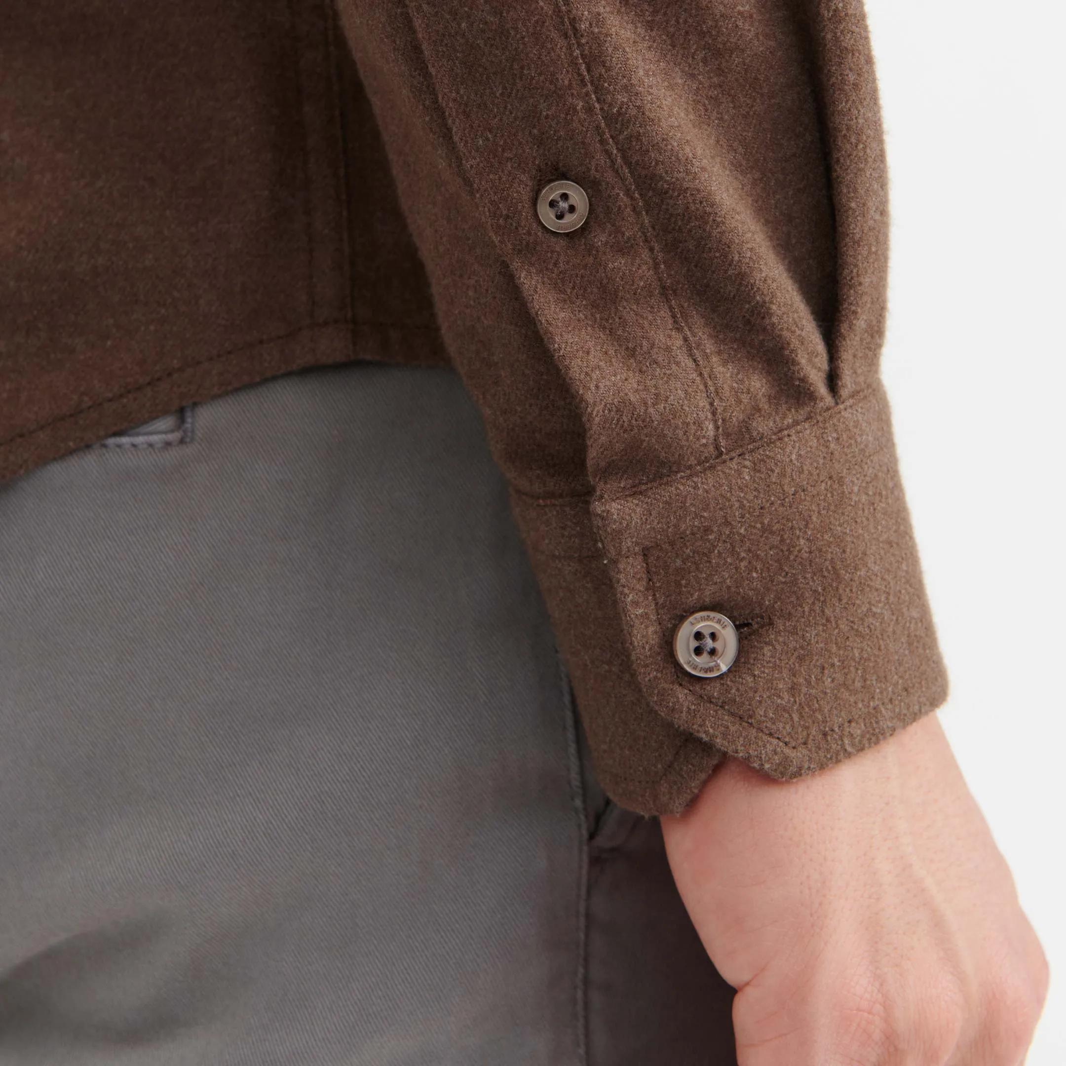 Dark Brown Brushed Shirt