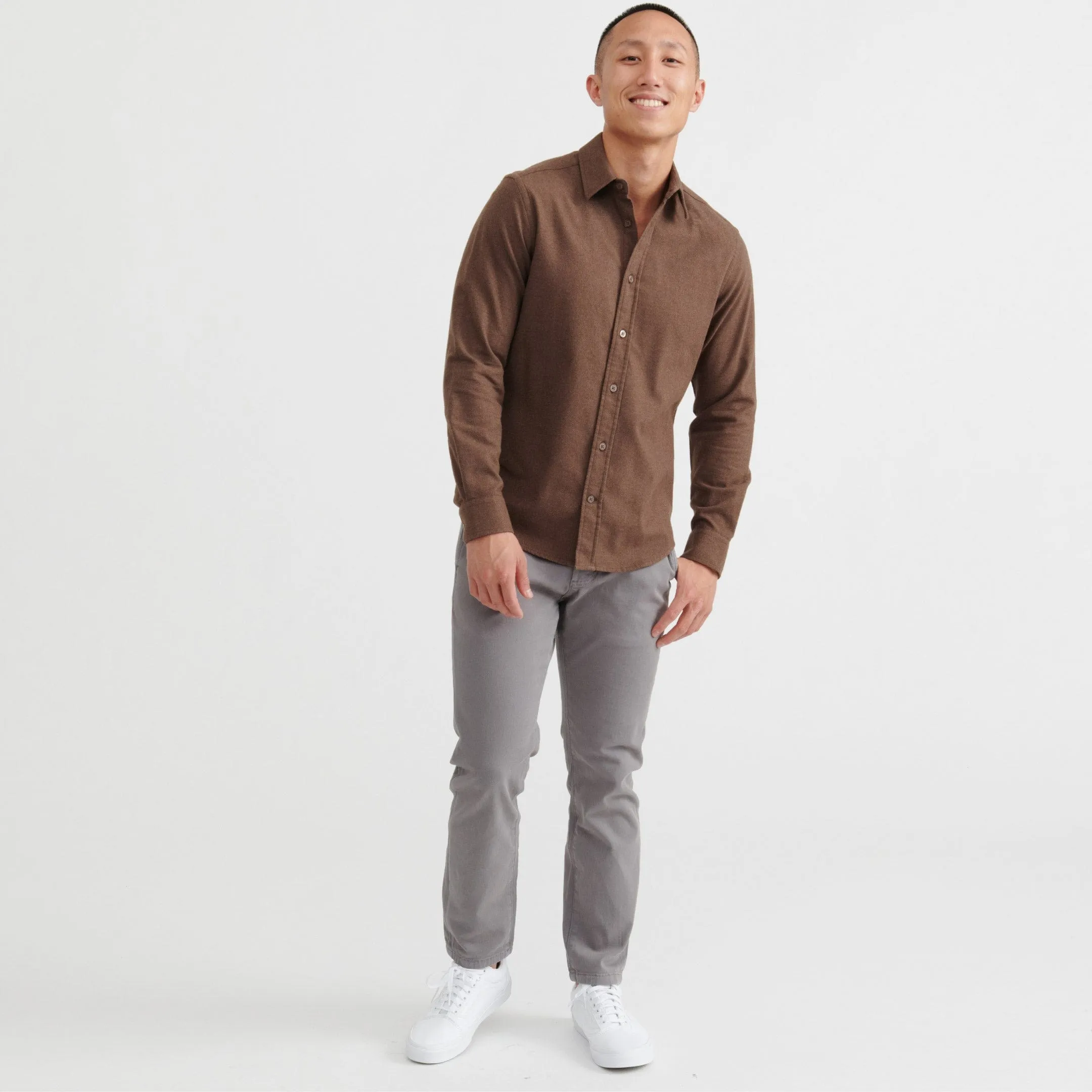 Dark Brown Brushed Shirt