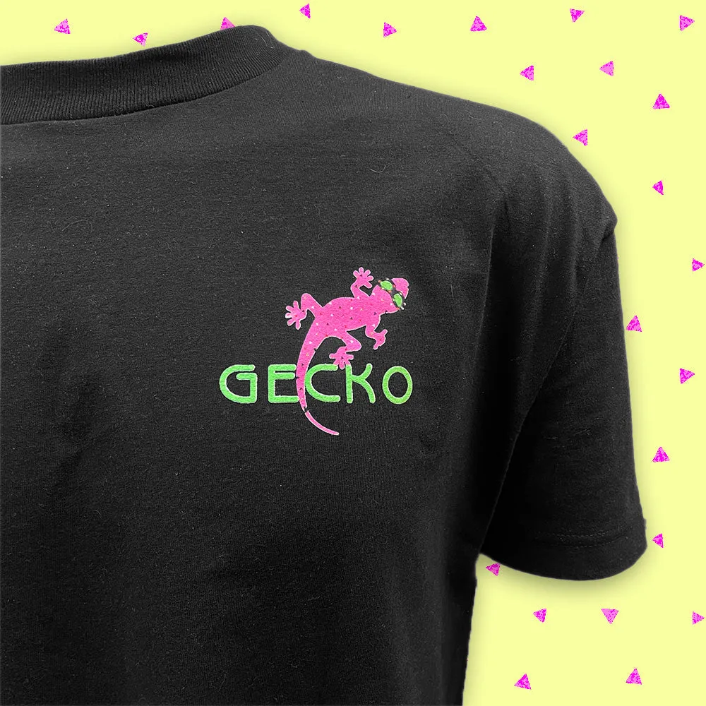 Deco Gecko - Black Tee