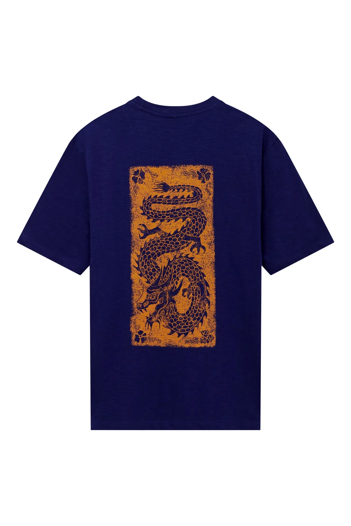 DRAGON - Organic Cotton Tee Navy