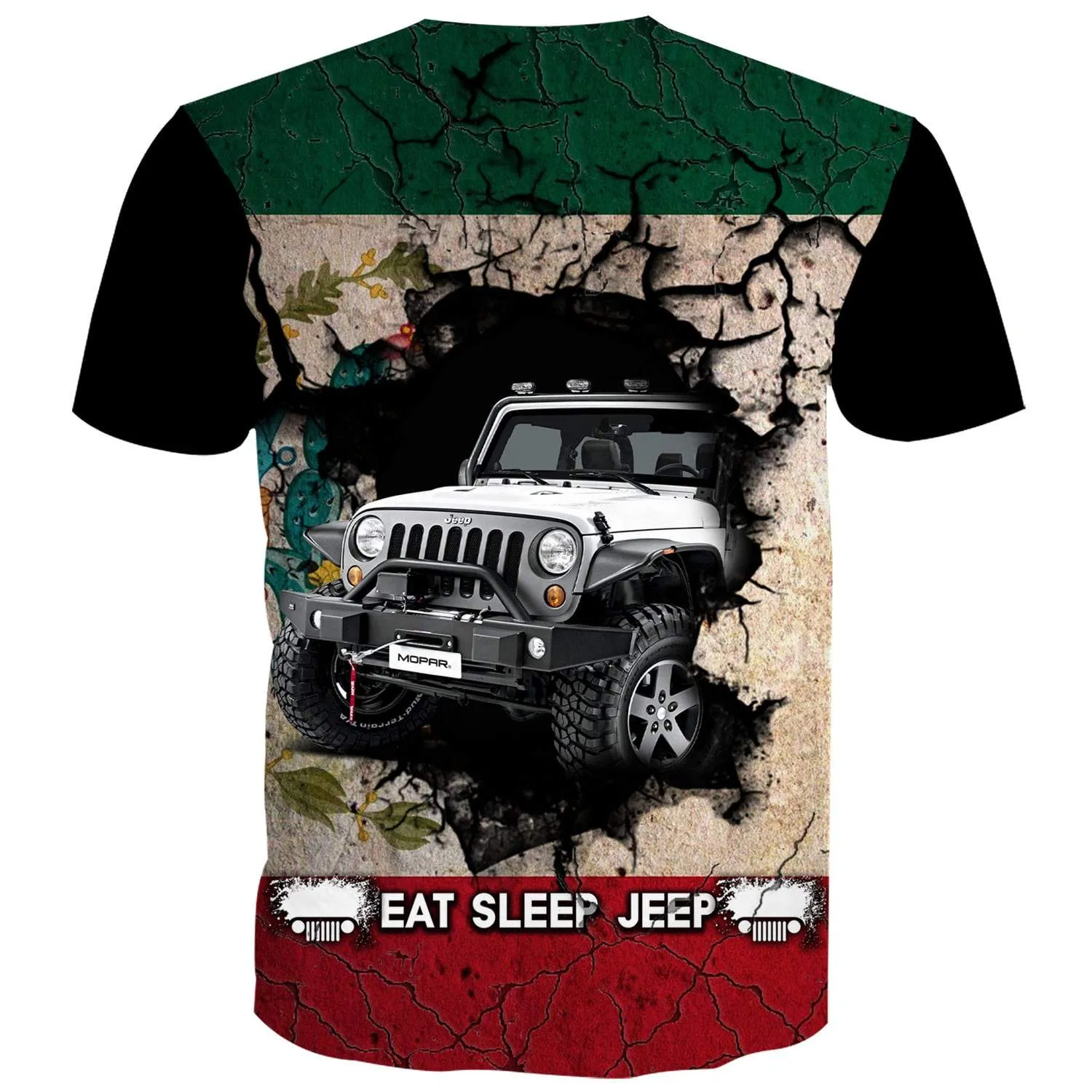 Eat Sleep Jeep Flag Mexico - Kid's T-Shirt