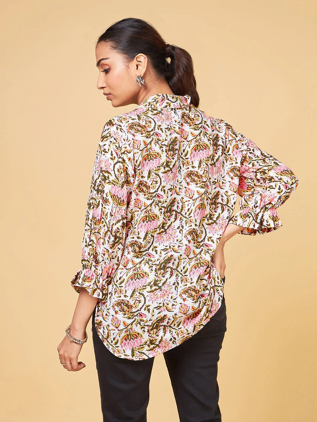 Echoes of Bliss Multicolour floral Shirt