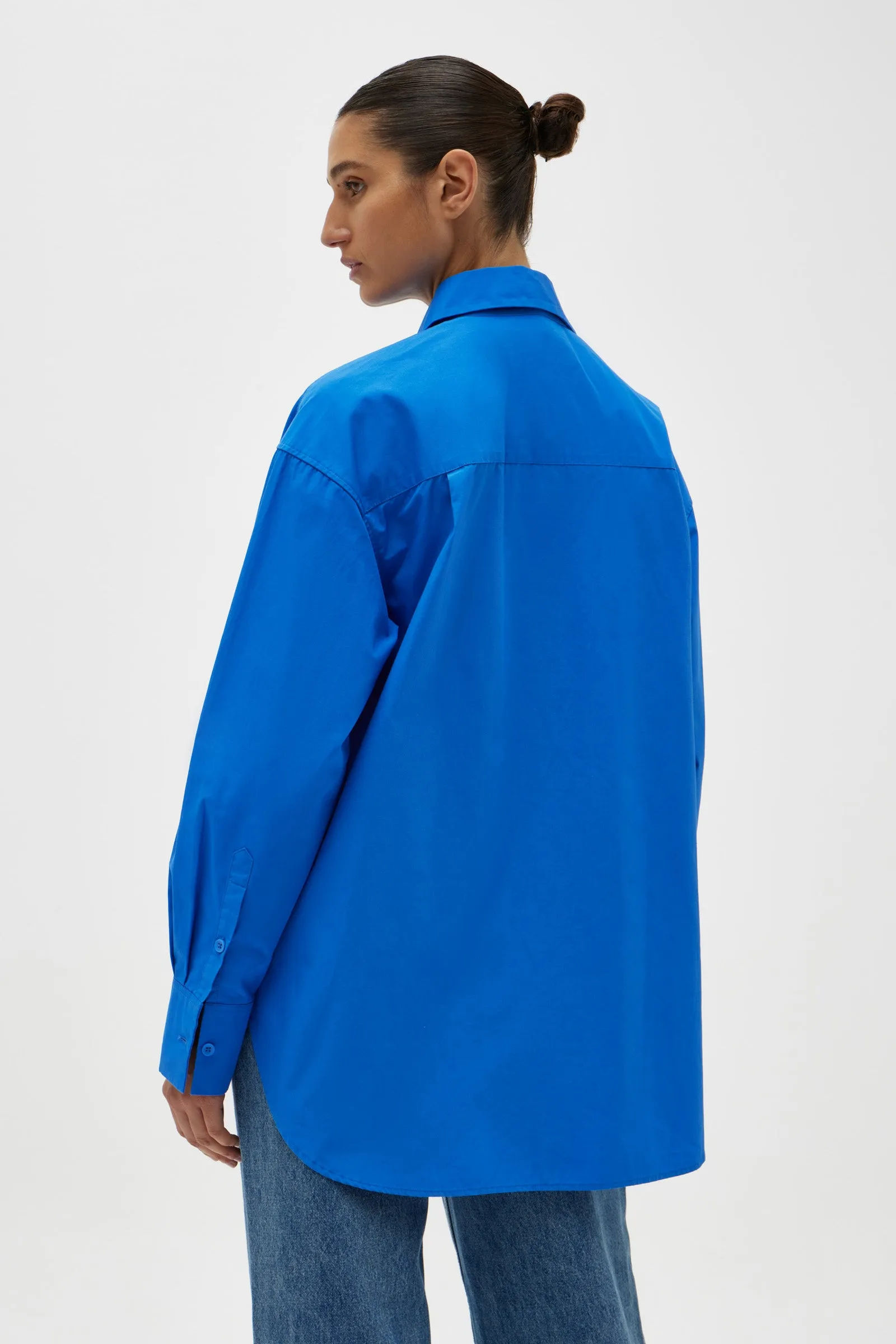 Everyday Poplin Shirt Cobalt