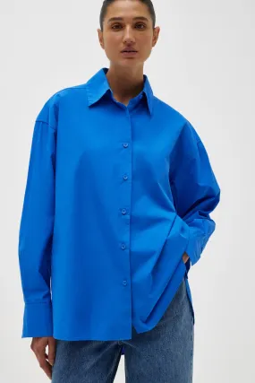 Everyday Poplin Shirt Cobalt