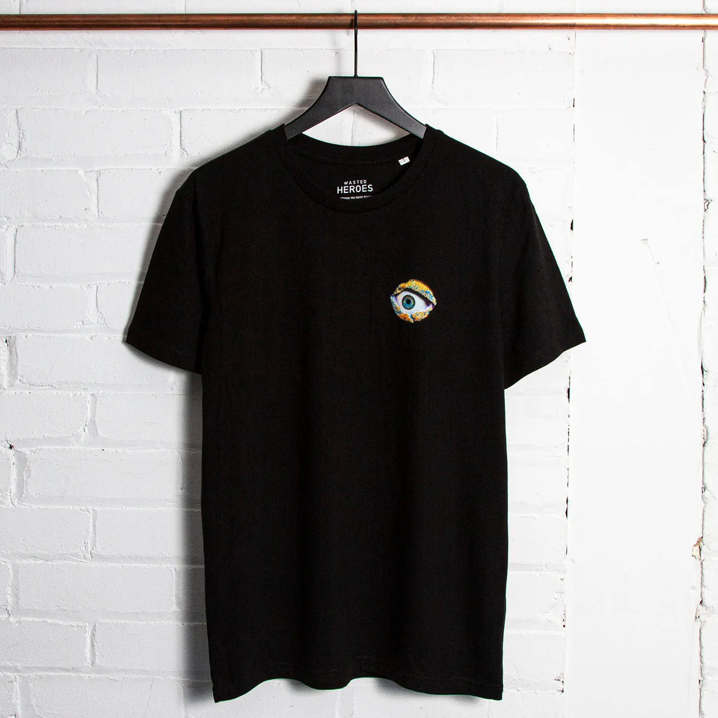 Eye Back Print - Tshirt - Black