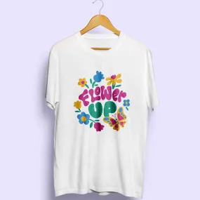 Flower Up Half Sleeve T-Shirt