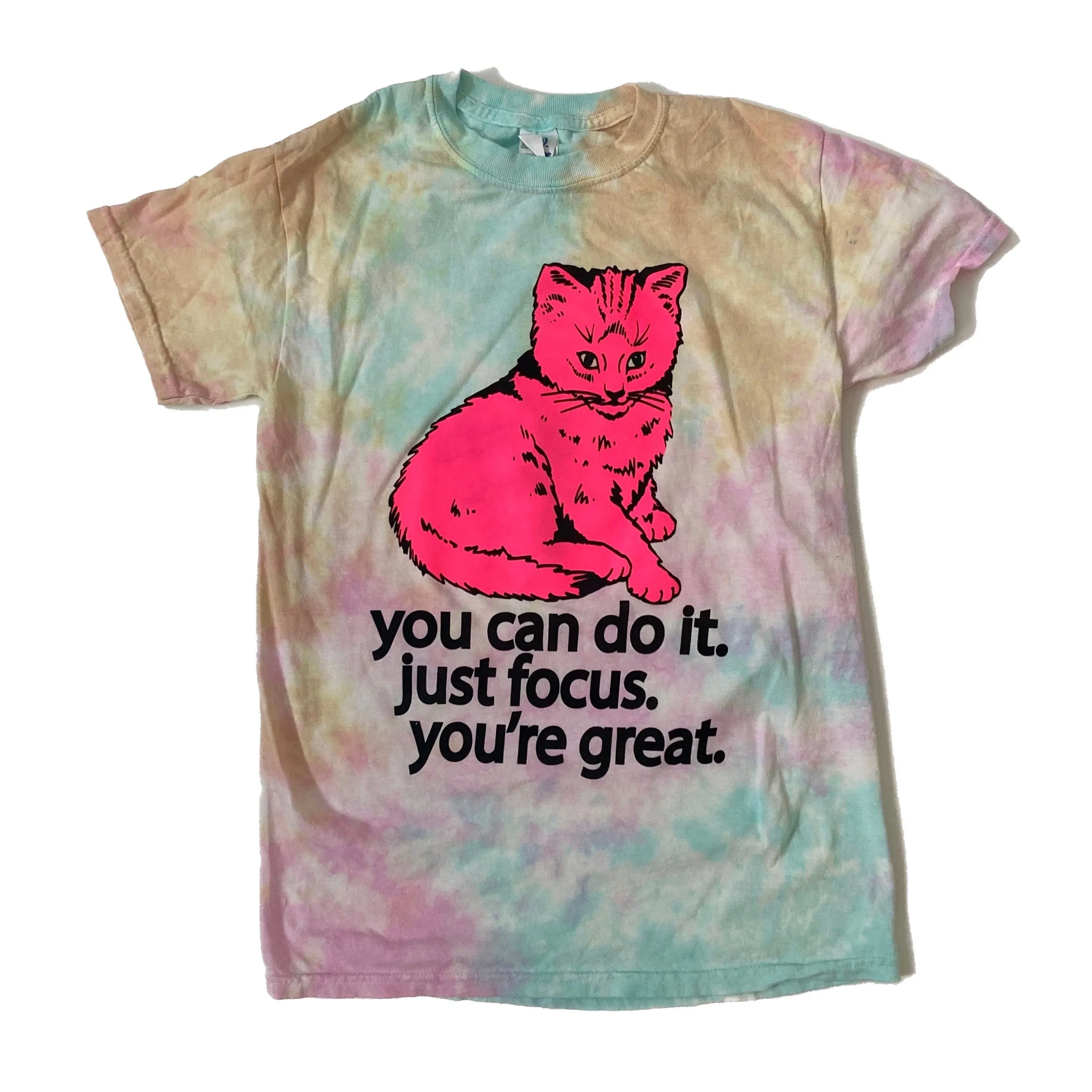 Focus Cat T-shirt - Snow Cone