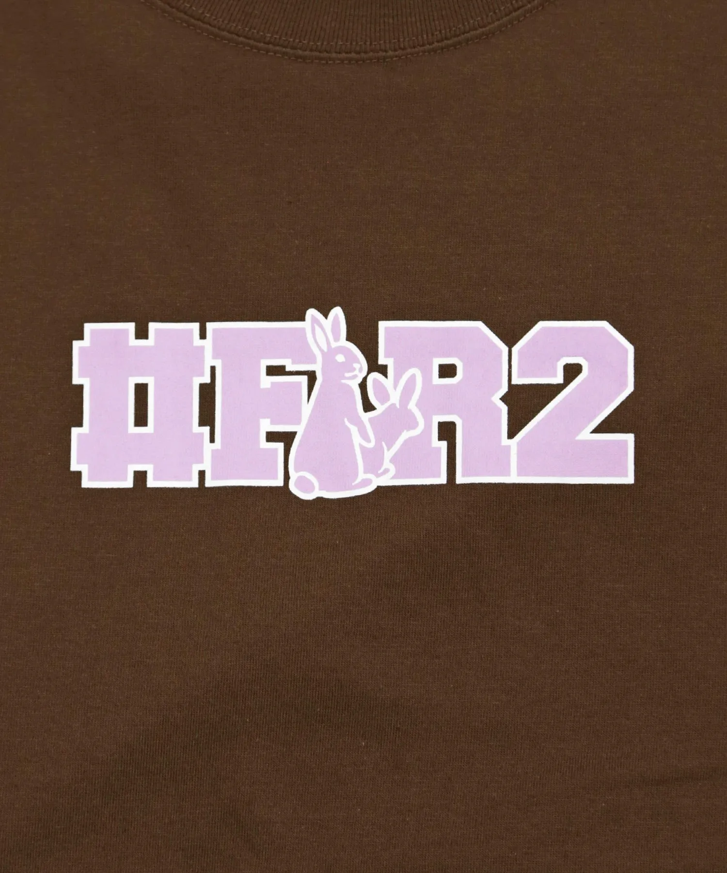 #FR2 #FR2 COLLEGE LOGO T-SHIRT-BROWN