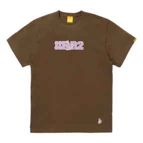 #FR2 #FR2 COLLEGE LOGO T-SHIRT-BROWN