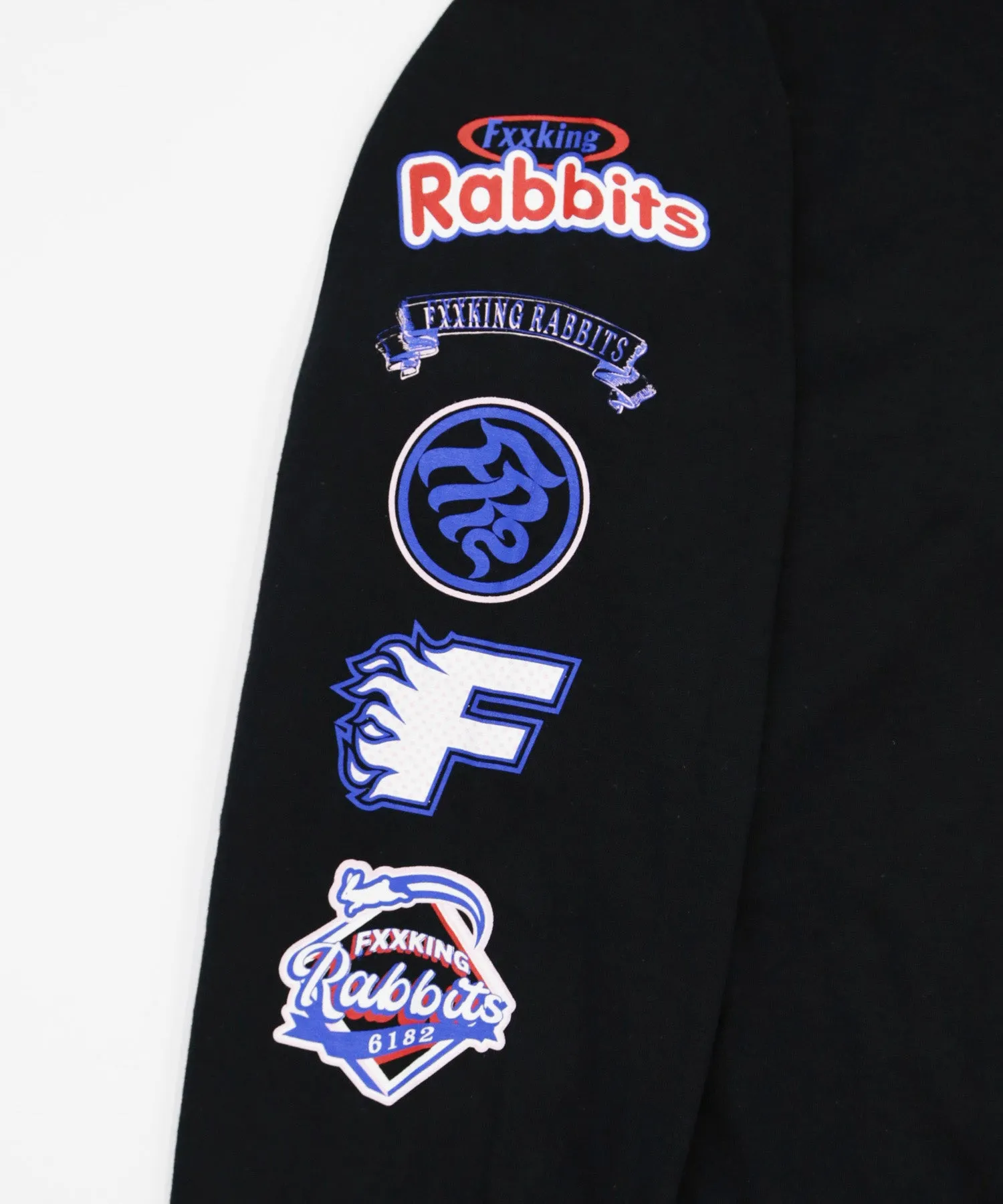 #FR2 PLAYING RABBITS L/S T-SHIRT-BLACK