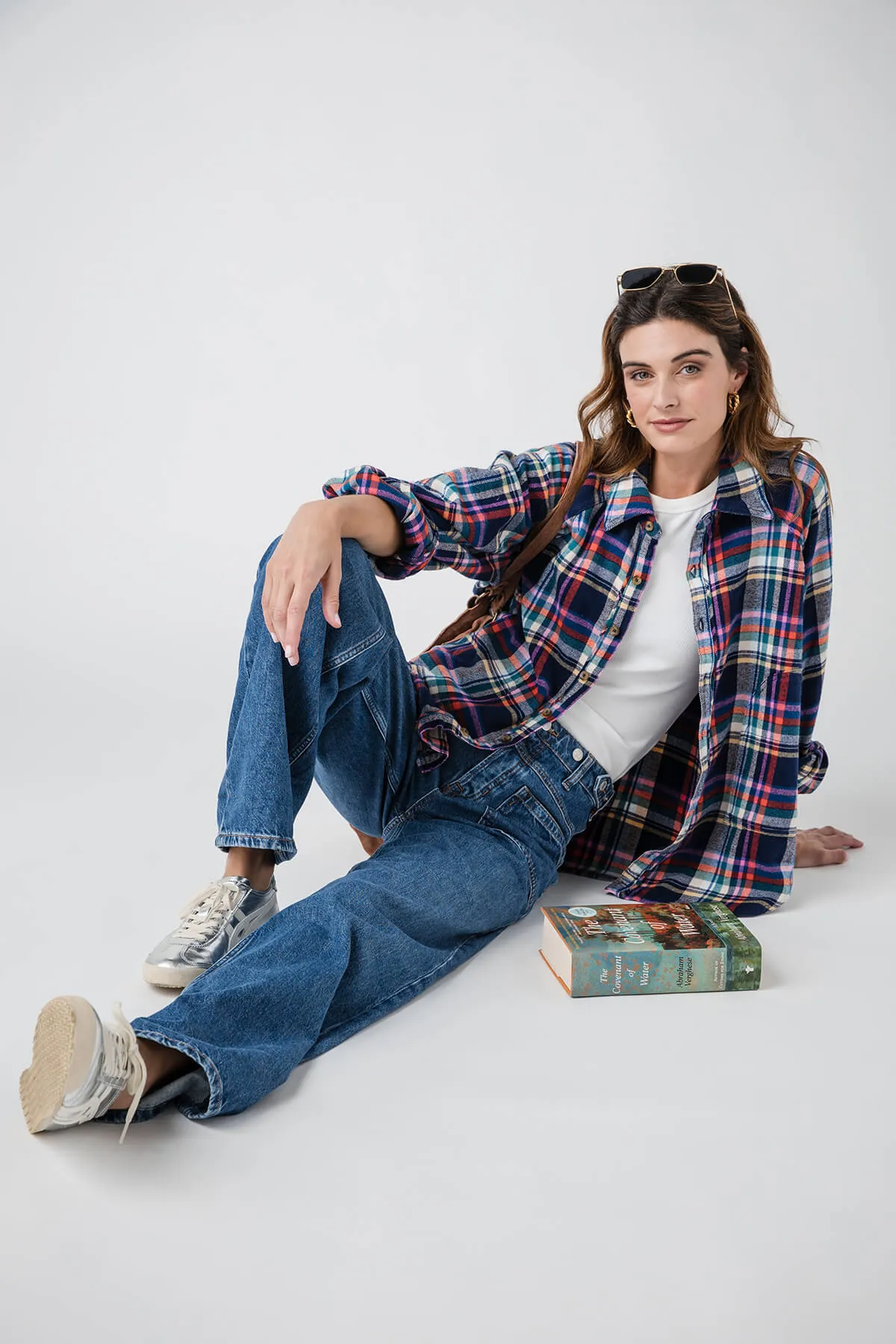 Free People Girl Meets Boy Plaid Shirt