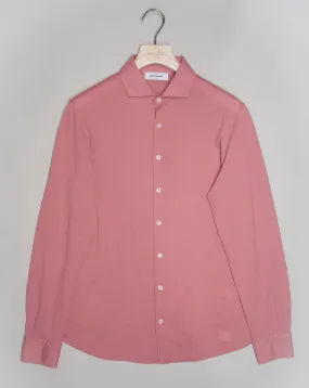 Gran Sasso Cotton Jersey Shirt / Dusty Rosa