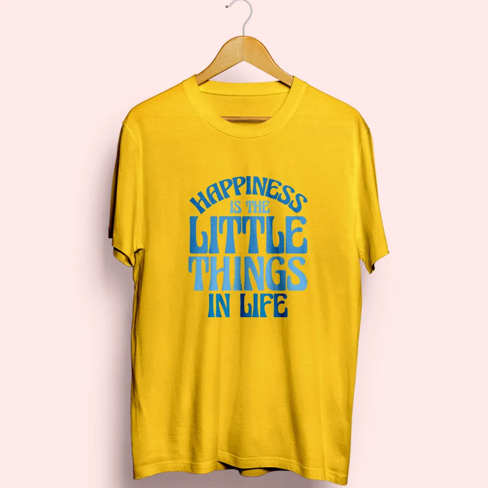 Happiness Is Little Things Half Sleeve T-Shirt