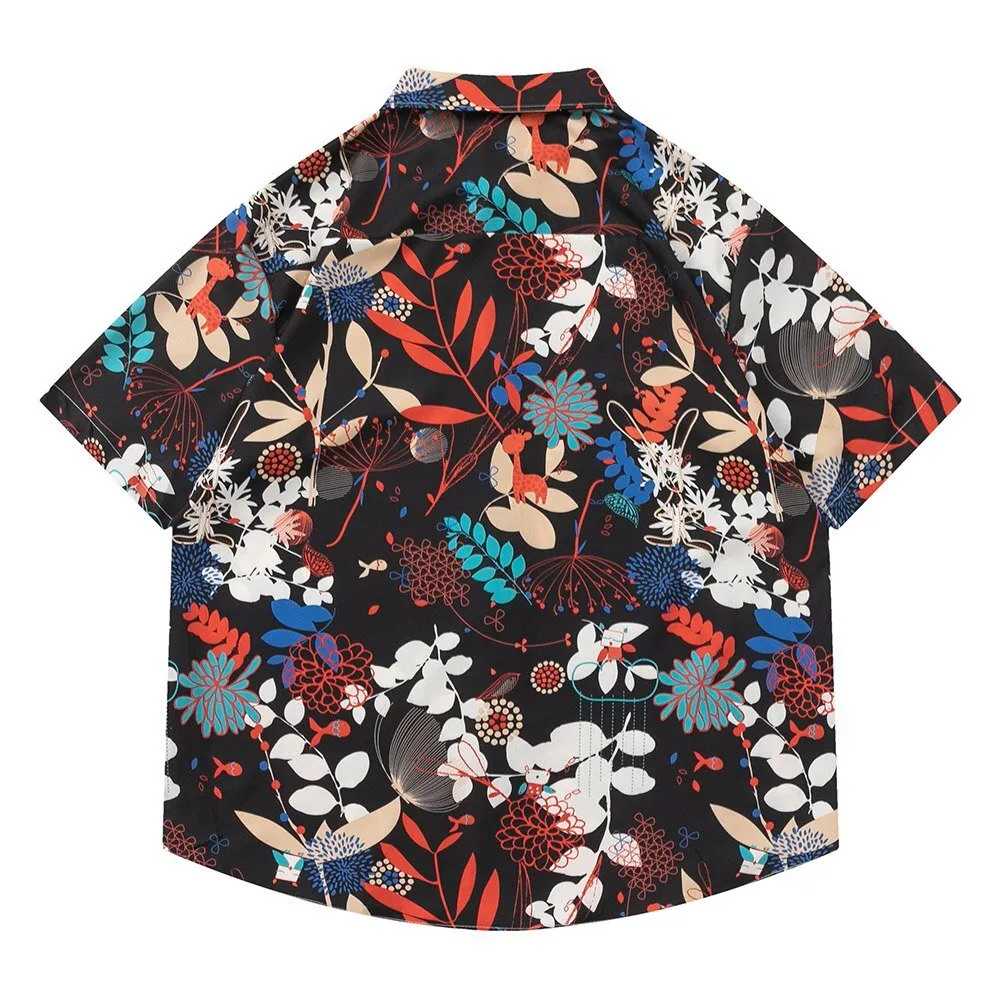 Hawaian Flowers Beach Shirt