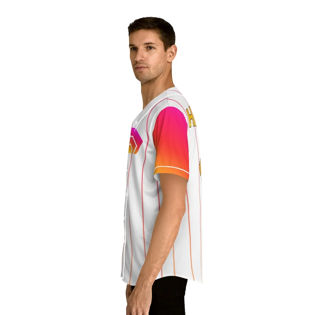 HEX Men's Baseball Jersey (White-AOP)