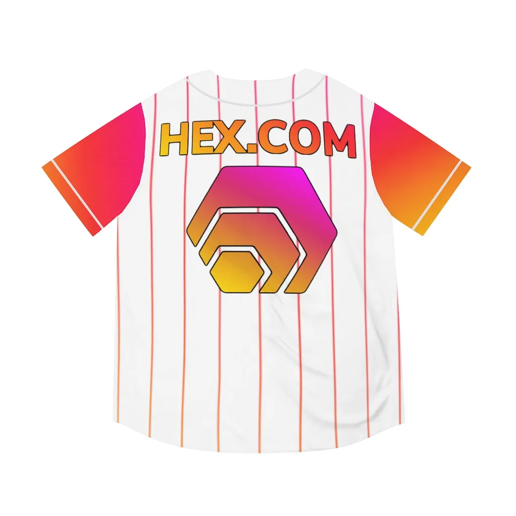 HEX Men's Baseball Jersey (White-AOP)