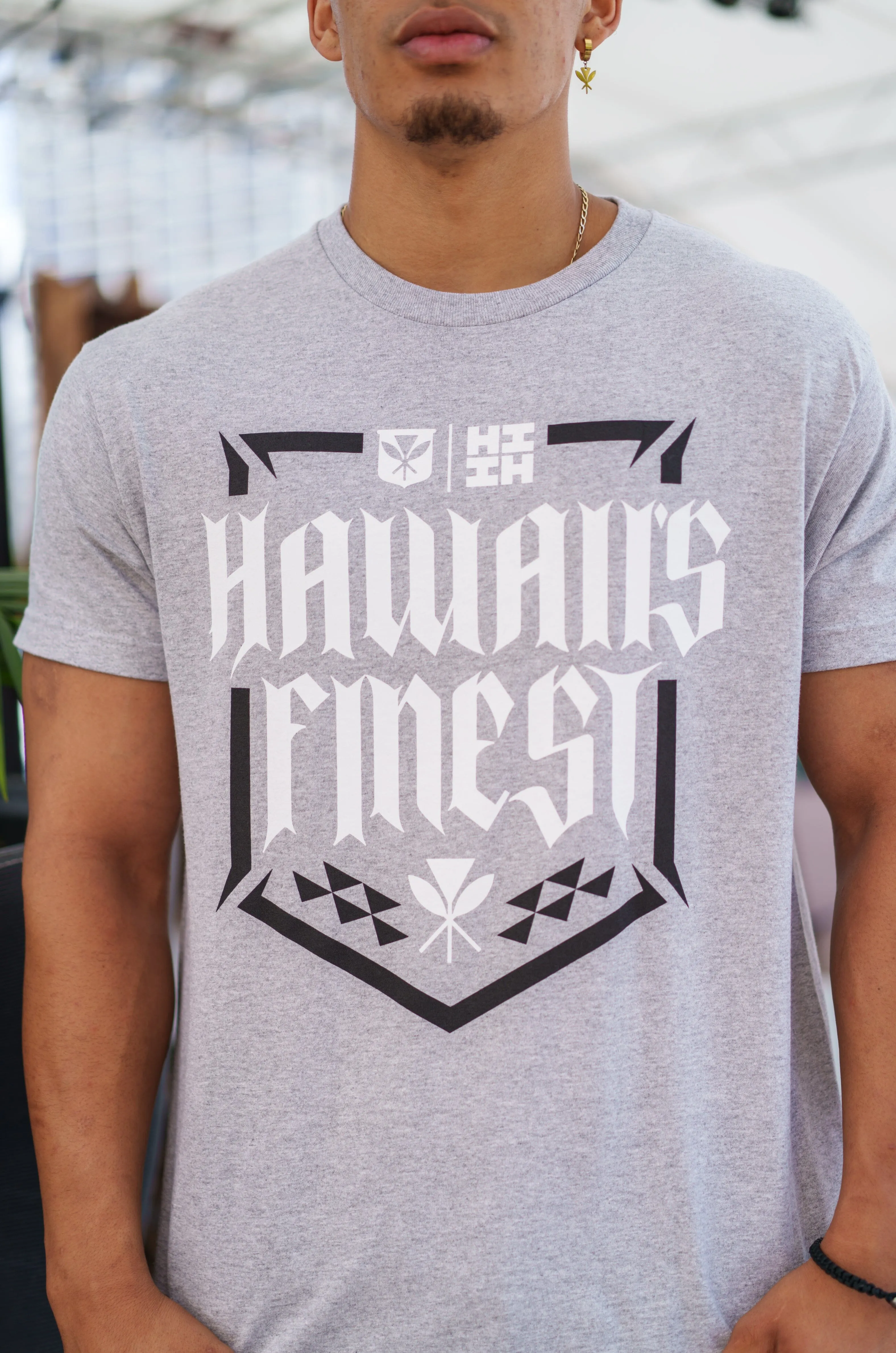 HIFI SHIELD HEATHER GRAY T-SHIRT (ALL SALES FINAL)