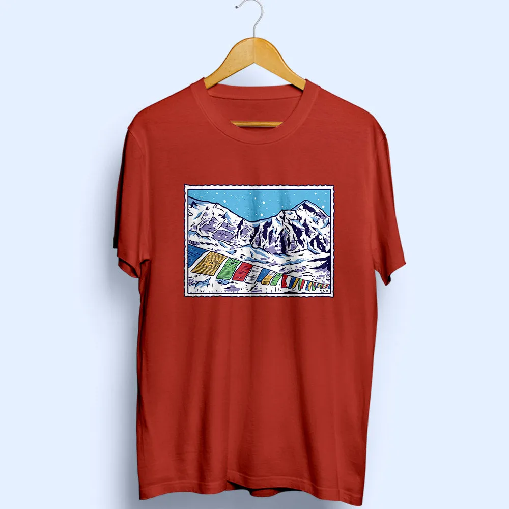 Himalayan Mountains Half Sleeve T-Shirt