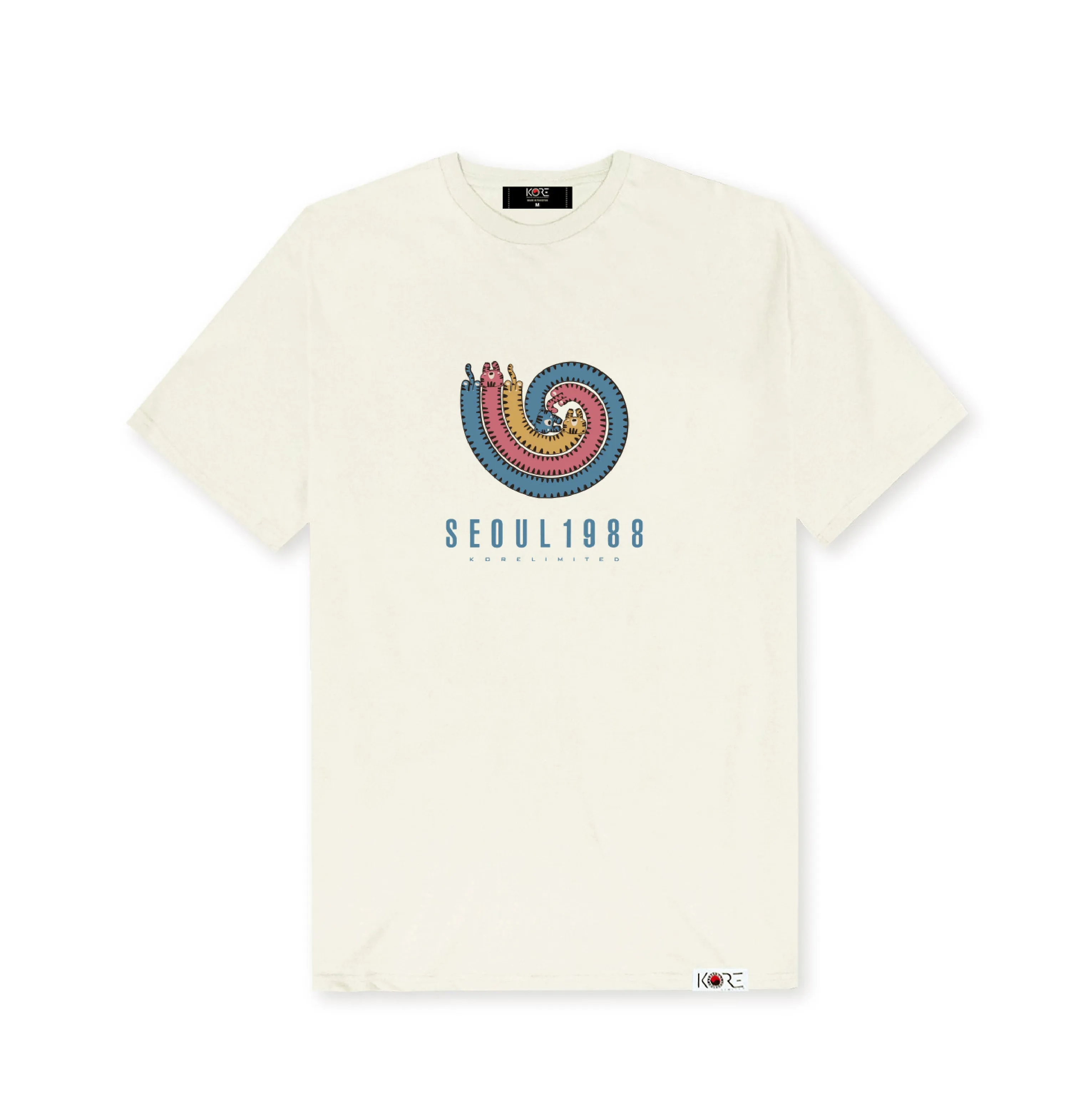 HORANGI SWIRL TEE (CREAM)