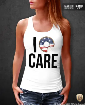 I Donut Care Women's T-shirt Funny Saying Tank Top WD317