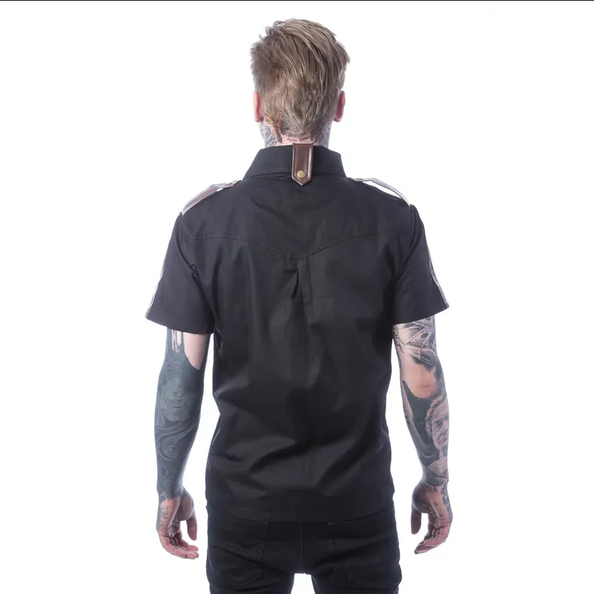 INDIO SHIRT - BLACK/BROWN