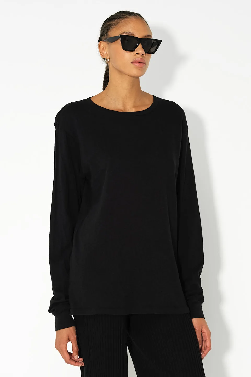 Jersey LS Relaxed Tee / Black