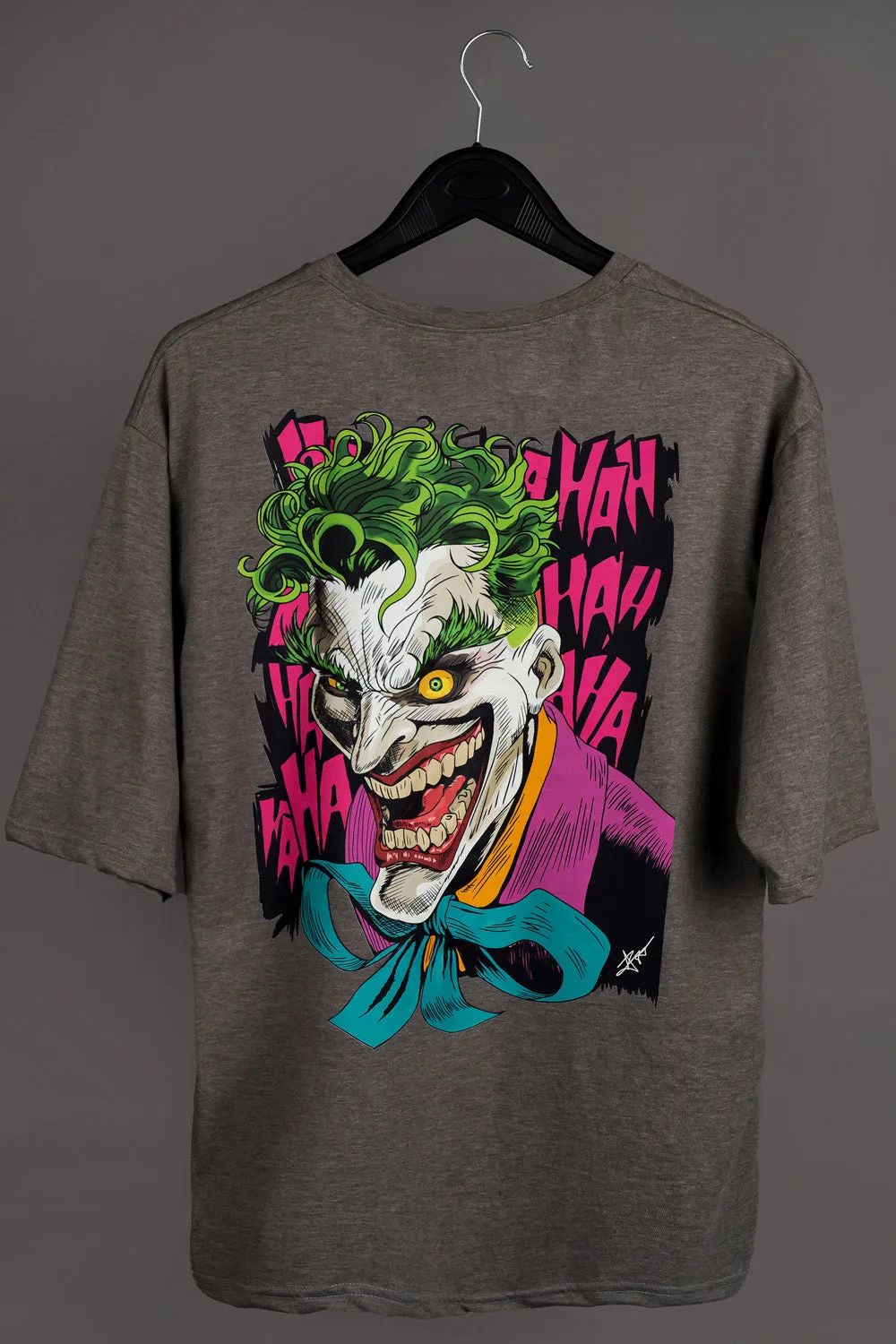 Joker print over-sized t-shirt