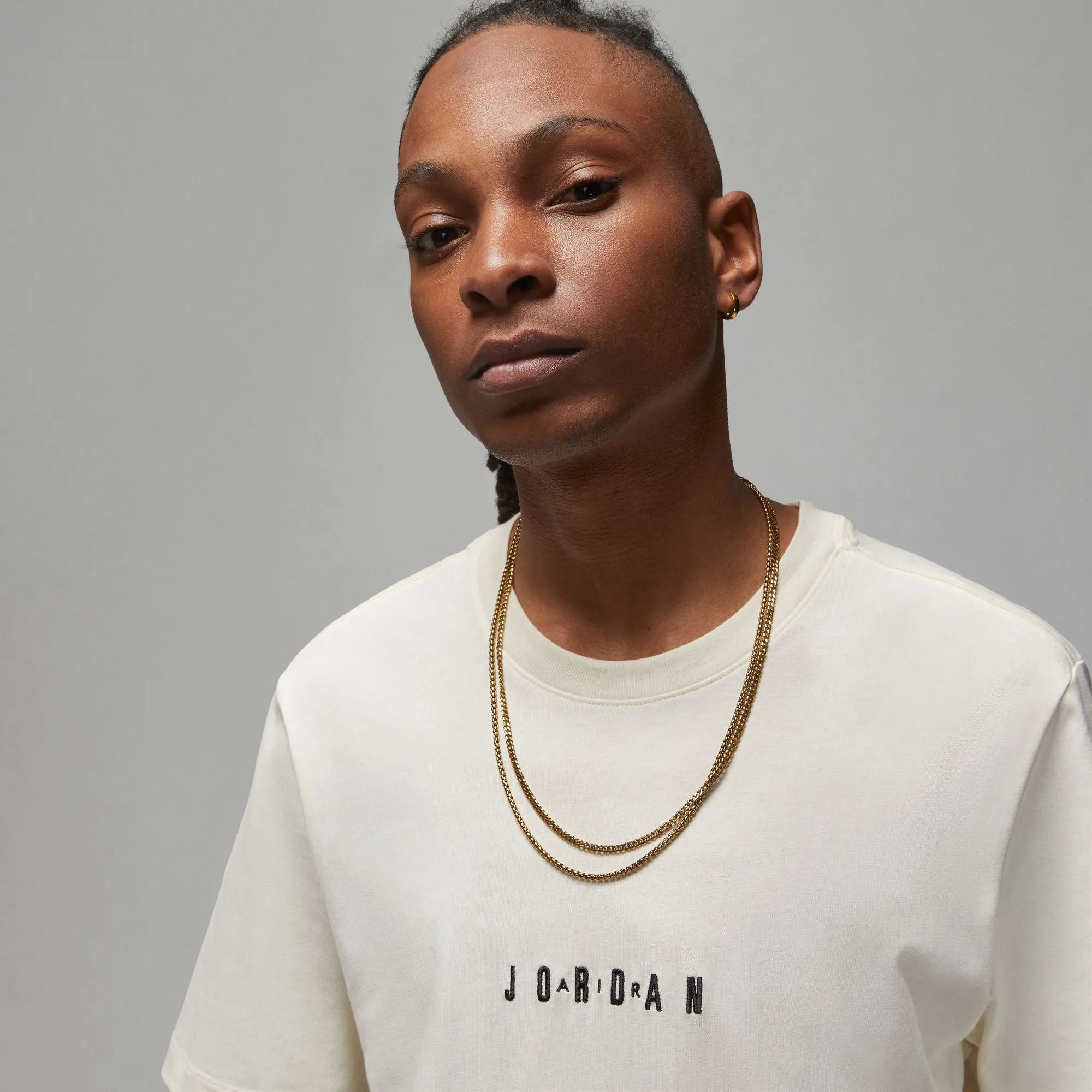 Jordan Embroidered T-Shirt 'Pale Ivory'