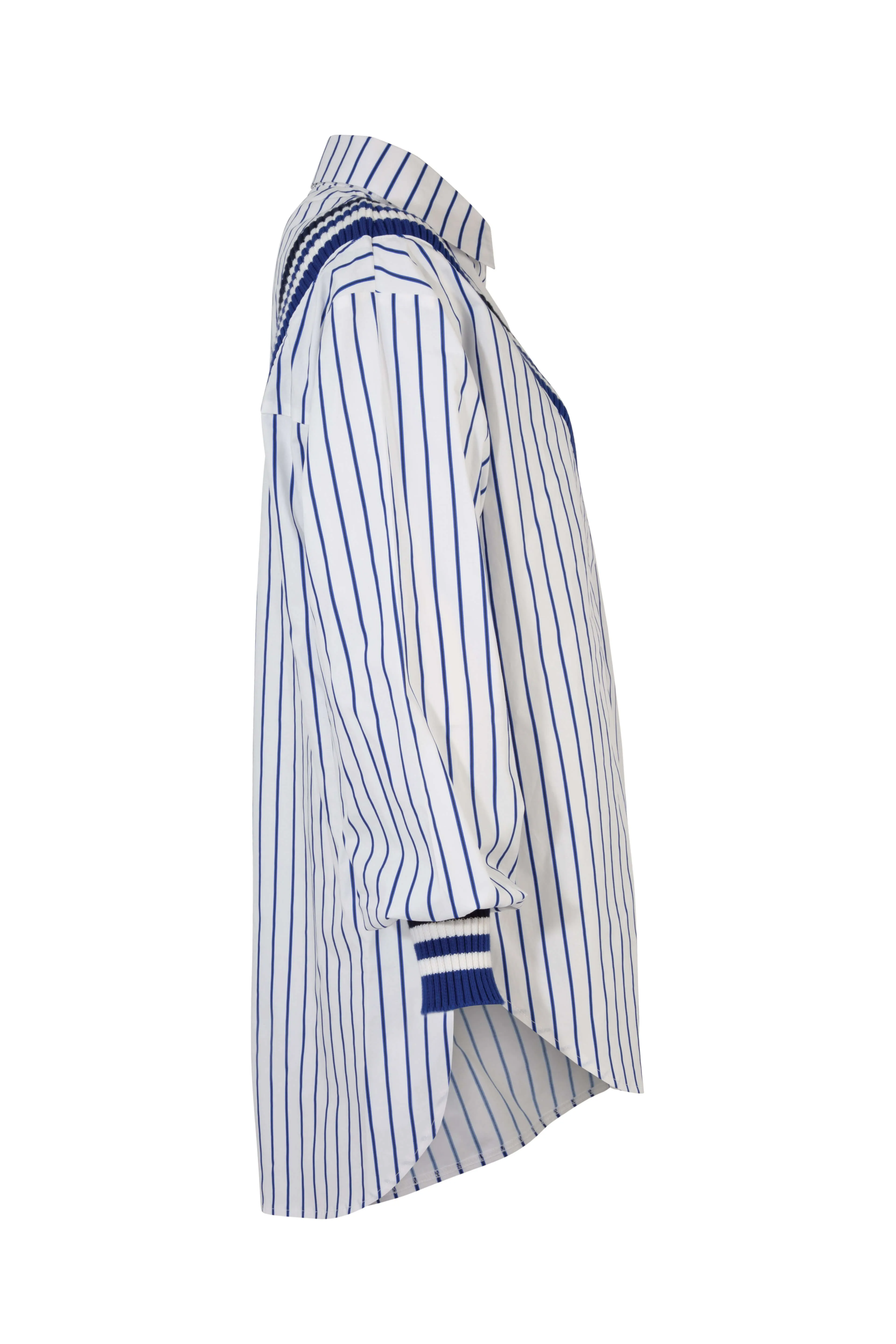 Just A Little Rib Shirt - Blue Stripe - Cooper